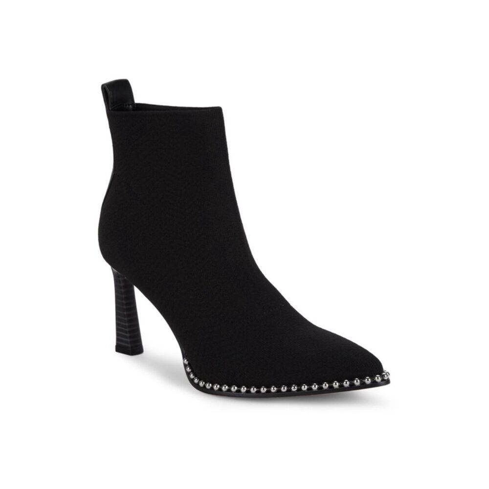 BCBGENERATION Beya Studded Point-Toe Booties fabric upper size 9